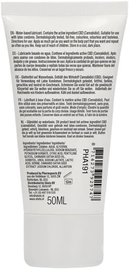 Natural CBD - Waterbased Lubricant - 50 ml — thumbnail 2