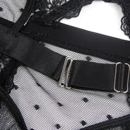 Erotische Body – Sexy Lingerieset – Lingerie Erotisch – Classy luxe kanten lingerieset – Erotische Bustier – Verleidelijk Elegant Zwart – BH en jarretelset – Dames lingerie – Sexy lingerie – Spannende lingerie – Dare to Undress – Maat XS/S, M, L, XL — thumbnail 4