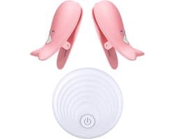 Ynkkvre - Borstmassageapparaat - Vrouwen - 10 Vibratiemodi - Nippelklemmen en Klitorisstimulatie - Silicagel materiaal - Voor solo of koppelsessies