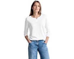 Cecil Fenja Dames T-Shirt - Casual Witte T-Shirt voor Vrouwen