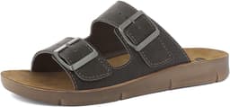 Herensandalen Dubbele Gesp - Zomerschoenen Leren Voetbed - Comfortabel Wandelen - Verstelbare Pasvorm - Hakhoogte 2.5cm — thumbnail 3