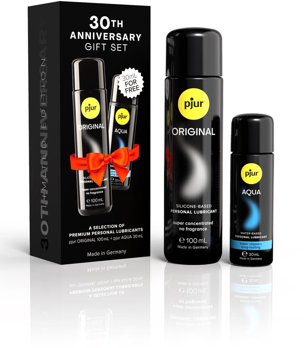Pjur 30th Anniversary Cadeauset – Original 100 ml & Aqua 30 ml — afbeelding 1