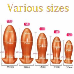 Anale-Dildo-Plug-Dong-Geribbelde-Kont-Enorme-Extra-Grote-XXL-voor-Mannen-Vrouwen-Seks-Speelgoed-M — thumbnail 1