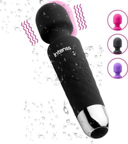 Intenss Vibrator Massager - Multifunctionele Stimulator - Seksspeeltje voor Vrouwen en Koppels - INTENSS Pure Series - Black Bride — thumbnail 1