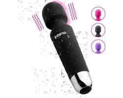 Intenss Vibrator Massager - Multifunctionele Stimulator - Seksspeeltje voor Vrouwen en Koppels - INTENSS Pure Series - Black Bride