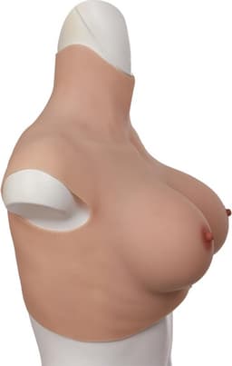 Siliconen Borsten- plus size L XL XXL Borstprothese-Nep borsten- D cup- Cosplay- Travestie-Transgender-Crossdresser-Travestiet-100% siliconen-Breastplate — thumbnail 2