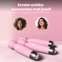 PureVibe® Silk Touch Clitoris Stimulator en Vibrator - Verbeterde Stimulator - Magic Wand Massager - Stil & Discreet - Vibrators voor Vrouwen - Seksspeeltjes - Sex Toys voor vrouwen en koppels - Roze — thumbnail 3