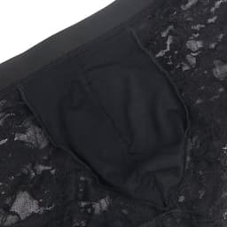 Zeloria Heren Kant Boxer – Transparante Erotische Lace Boxershort – Zwart – XL – Stretch & Comfort — thumbnail 4