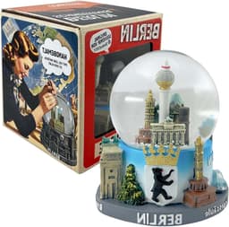 Sneeuwbol Berlijn - Souvenir Duitsland - Woondecoratie - Gedetailleerd design - 9 x 65 x 9 cm - Transparant — thumbnail 1