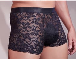 Klassiek Lace Boxershort Heren - Zwart - Nieuwe stijl - Lingerie voor Mannen - Onderbroek - Ondergoed - Zeer elastisch - Erotisch en sexy - Slip - Sexy - Boxershort - Zacht en comfortabel — thumbnail 5