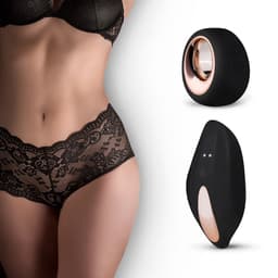 Pantyrebel - Vibrerende Boyshort - Vibrators voor Vrouwen met Boyshort - Slip Vibrator met Afstandsbediening en 12 Vibratiestanden - Koppeltoy - Sex Toys voor Vrouwen - Zwart — thumbnail 1