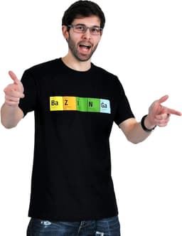 The Big Bang Theory Bazinga T-shirt - Fanshirt met opdruk voor Seriejunkies — thumbnail 3