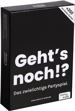 Gaat het nog meer? - Het onhandige partyspel van meer is meer - 380 speelkaarten voor grappige spelavonden met vrienden, perfect voor oudejaarsavond, Kerstmis en verjaardagen — thumbnail 1