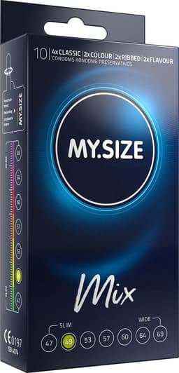 MY.SIZE MIX - Condooms - 49 mm pasvorm - Variatiepakket - Comfort en flexibiliteit — thumbnail 1