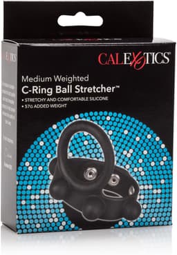 CalExotics - C-Ring Ball Stretcher Medium - Rings Zwart — thumbnail 2