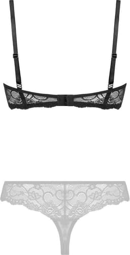 Christine le Duc - Kanten Kwart Cups BH Marzia - Lingerie Erotisch - Zwart — thumbnail 3