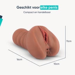 DailyPlay Pocket Pussy voor Man - 2 in 1 – Masturbator met Billen en Kunst Vagina – Sex Toys Mannen en Koppels – Nep Kut — thumbnail 4