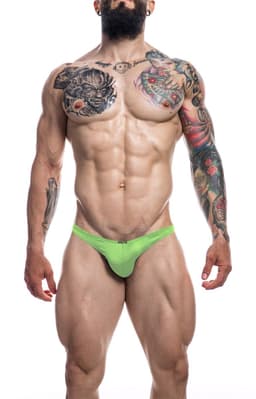 Cut4Men - Klassieke Herenstring - Neon Groen L — thumbnail 1