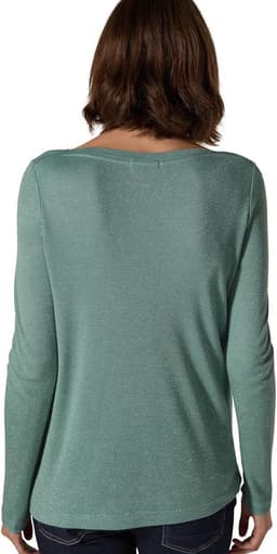 Glitter T-Shirt Salvia Groen Dames Oversized XL — thumbnail 5