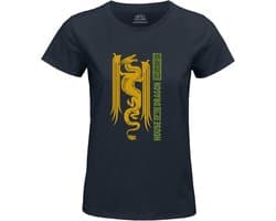 Dames T-shirt Navy Serie Fantasie Serie Top