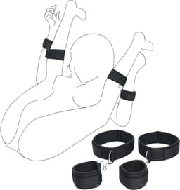Florixa® Benenspreider bdsm - Seksspeeltjes voor Koppel – Erotiek Toys - Sex Sling – Love Swing – Zwart - 16cm x 10cm x 6cm — thumbnail 1