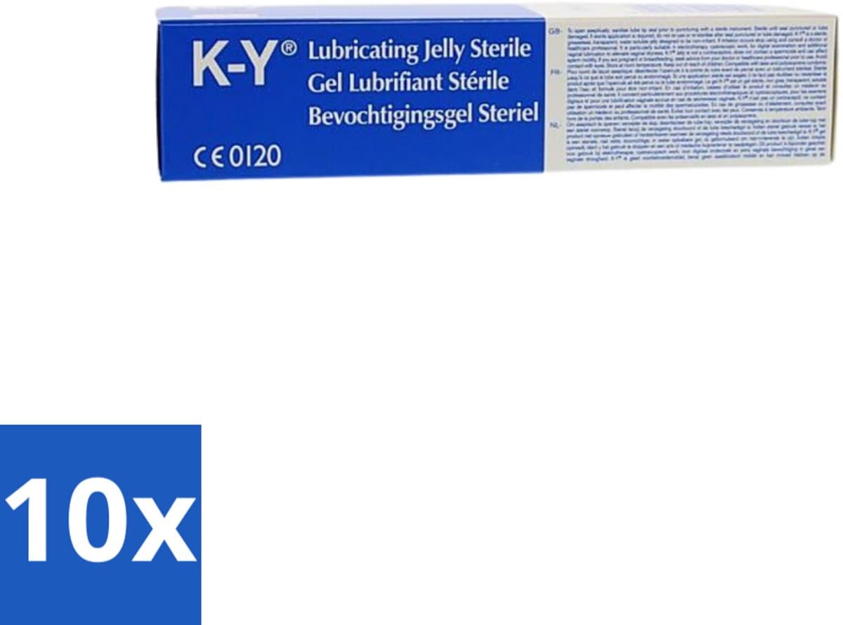 10 x K-Y Glijmiddel 82 gr - K-Y Bevochtigingsgel - Glijmiddel - Waterbasis - Bevochtigingsgel - Intiem Gebruik — afbeelding 1