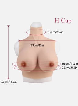 Siliconen Borsten- Cup H- Crossdresser-Travestie-Nep Borsten-Cosplay — thumbnail 1