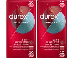 Durex Condooms Thin Feel Close Fit 10st - 2 Stuks - Voordeelverpakking