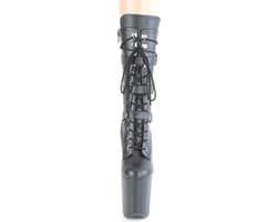 Pleaser - FLAMINGO-1053 Plateau Laarzen - Paaldans schoenen - 39 Shoes - Zwart — thumbnail 2