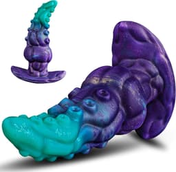 Tentacle Dildo - 16,5 Cm - Buttplug - Tentakel Dildo - XXL Dildo Extra Dik - Fantasy Dildo - Octopus Dildo - Siliconen - Paars - Discreet Verzonden — thumbnail 1