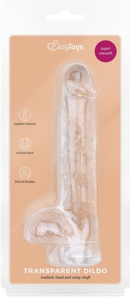 Jelly Dildo met Ballen - 15 cm — thumbnail 5