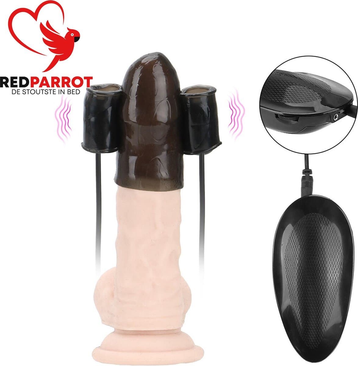 Penis vibrator - Penis stimulator - Eikel - Dop - Trillend seksspeeltje - BDSM - Voor mannen - Penis vergrotingspomp - Lengtevergroter — afbeelding 1