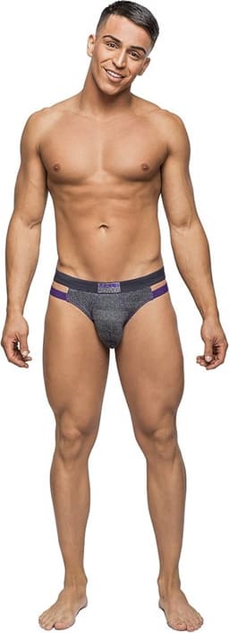 Male Power Heather Haze - Uitgesneden Bikini grey M — thumbnail 1