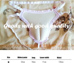 Verborgen Gaff Slip - Crossdresser Ondergoed - Dagelijkse Draag - Ergonomisch Ontwerp - 50 Grams - Natuurlijk — thumbnail 3