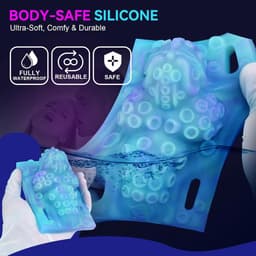 Daity Grinder-seksspeeltje, seksspeeltje met octopus-tentakel, clitorisstimulator voor voorspel met riem, lichtgevende tepel- en anale stimulator van zachte siliconen, waterdichte draagbare clitorisstimulator (Grinder) voor vrouwen en lesbiennes — thumbnail 4