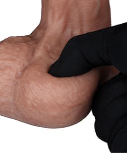 LoveToy - Dubbellaagse siliconen dildo 22,5 cm (Ø 4,2 cm) - Bruin — thumbnail 5