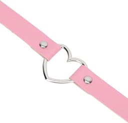Choker Kraag van PU Leer voor Dames met Hartvormige Decoratie, Modieuze Halsketting en Accessoire voor Dagelijks Gebruik — thumbnail 5