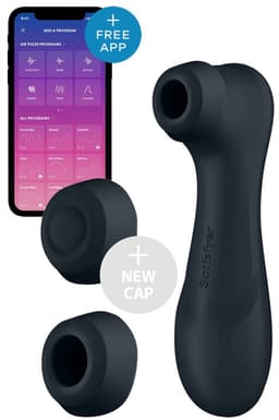 Satisfyer, vibrator, drukgolfvibrator, 'Pro 2 Generation 3 Connect App', 16,5 cm, Liquid Air-technologie, incl. extra opzetstuk, 2 apart regelbare motoren, app-gestuurd — thumbnail 4