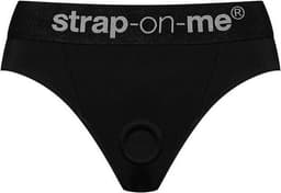Strap-On-Me - Heroine - Comfortabel Strap-on Voorbinddildo Harnas Van Microfiber - Zwart L — thumbnail 4