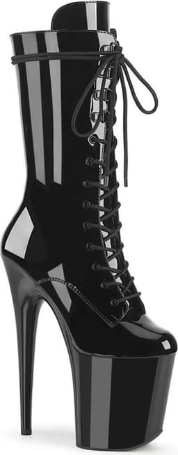 Pleaser - FLAMINGO-1050 Plateau Laarzen - Paaldans schoenen - 41 shoes - Zwart — thumbnail 1