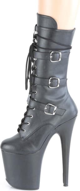 Pleaser - FLAMINGO-1053 Plateau Laarzen - Paaldans schoenen - 39 Shoes - Zwart — thumbnail 3