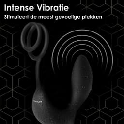 Intense Pro™ - Prostaat Vibrator mannen - Prostaat Stimulator - Sex toys voor mannen - Buttplug & Cockring - Met Afstandsbediening - Zwart - 1 maand Rouze — thumbnail 3