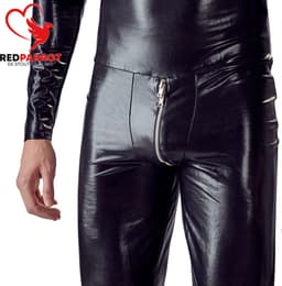 Volledige latex bodysuit mannen - Masker - Rits bij mond - BDSM — thumbnail 5