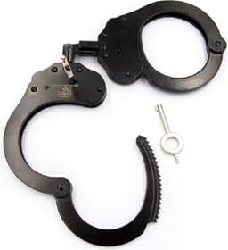 Mister B Cuff Double Lock with hoop Politiehandboeien - Zwart — thumbnail 2