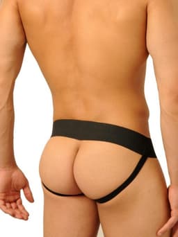 Leren jockstrap zwart maat extra large — thumbnail 2