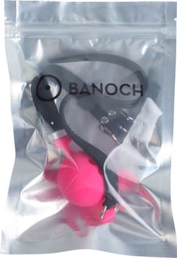 Banoch - ballgag siliconen medium - roze Ø 4,5 cm — thumbnail 4