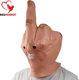 BDSM Fetisj masker latex - Handen fetisj - Middelvinger - Cosplay - Rollenspel - SM - Vingers — thumbnail 4
