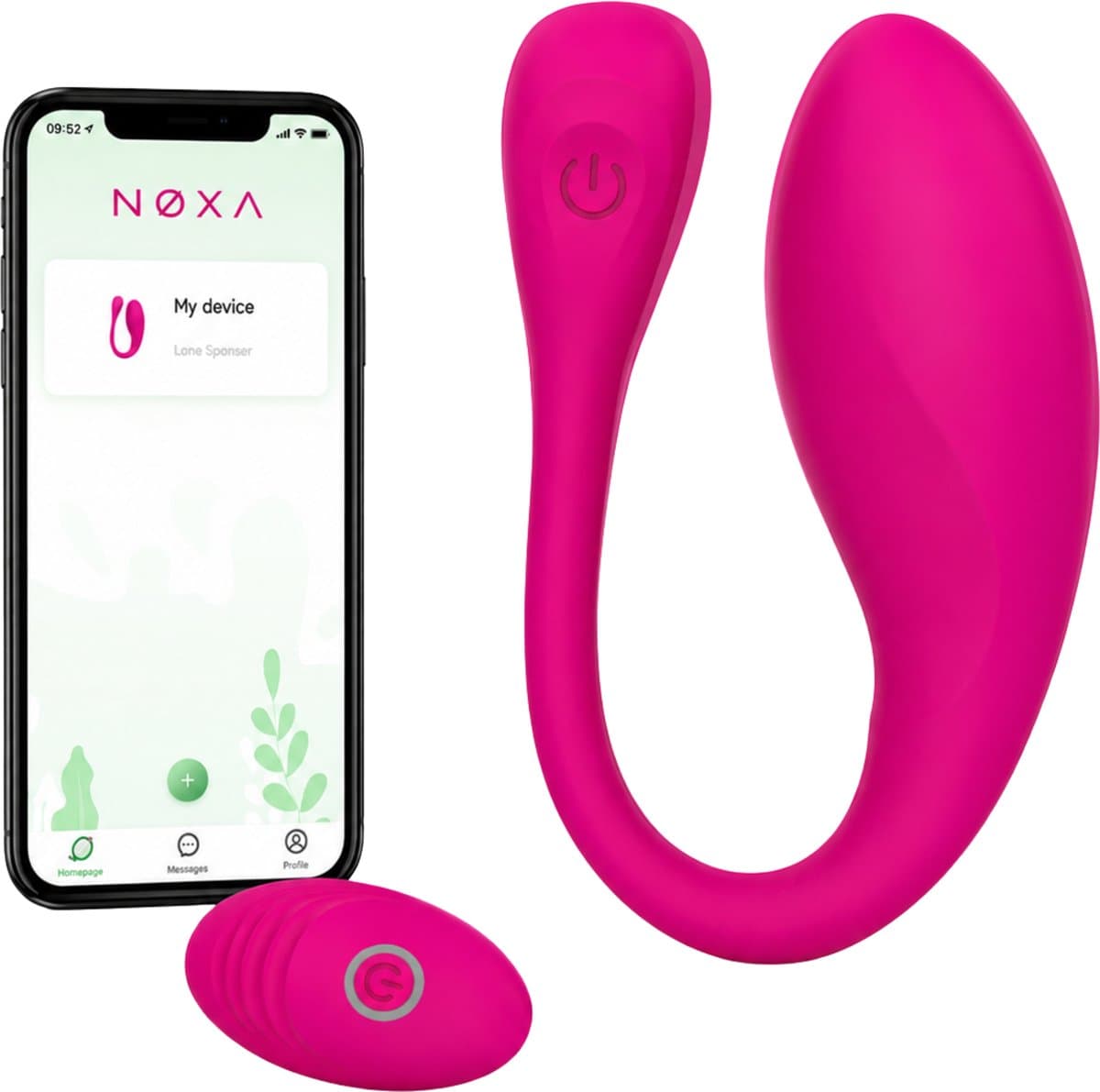 NØXA Play - Vibrerend Ei - App - Afstandsbediening - G-spot & Clitoris Vibrator - Vibrators voor Vrouwen - Remote Vibrator Tril Ei - Seksspeeltjes voor Koppels - Vibrerend Ei met App - 2 in 1 - Felroze — afbeelding 1