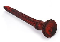 Rode Siliconen Fantasie DIldo - Lang 65 Cm - Diameter 9 cm — thumbnail 4
