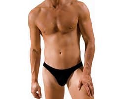 Sexy zwemslip mannen - zeer laag (Speedo-model) zwembroek - zwart - maat M/L